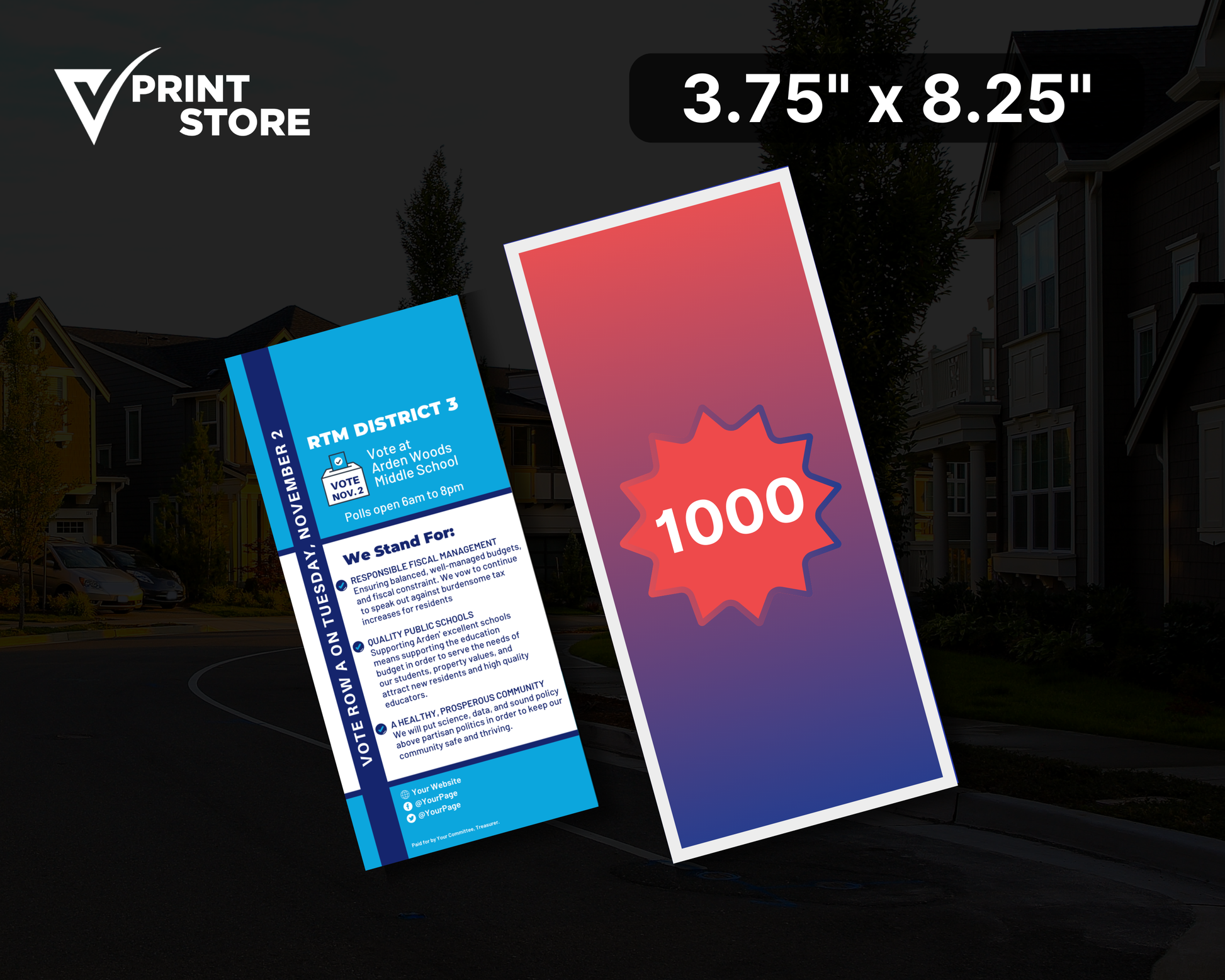 Rack Cards (3.75 × 8.25 in)