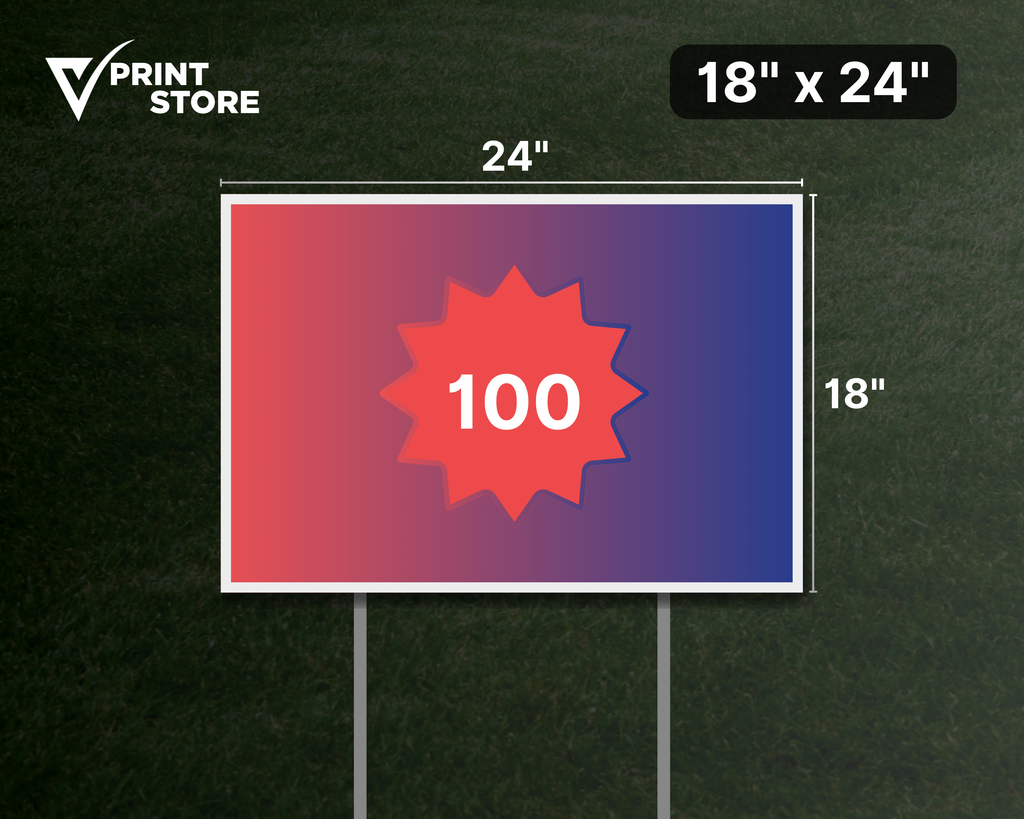 Corrugated Lawn Signs (18 × 24 in)