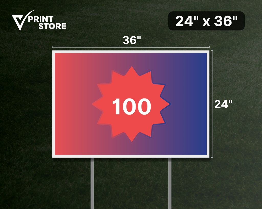 Corrugated Lawn Signs (24 × 36 in)