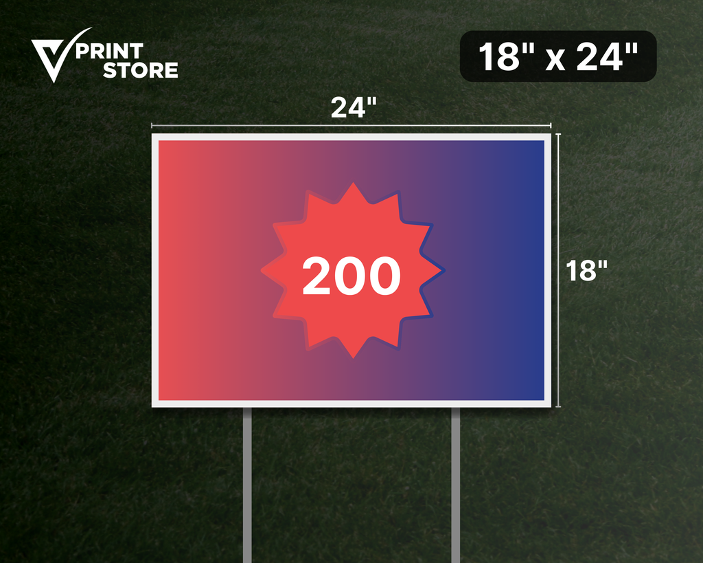 Corrugated Lawn Signs (24 × 36 in)