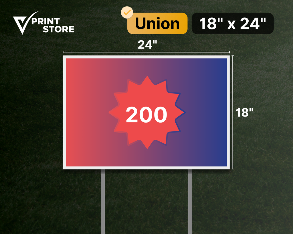 Corrugated Lawn Signs (24 × 36 in)