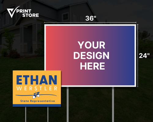 Corrugated Lawn Signs (24 × 36 in)