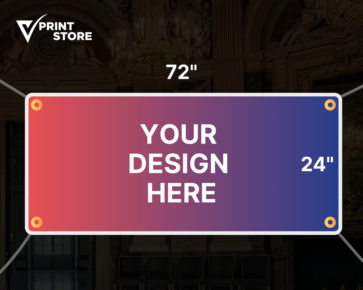 Vinyl Banners with Grommets (24 × 72 in)