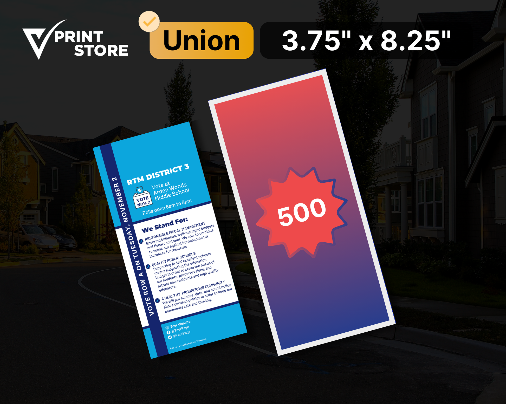 Rack Cards (3.75 × 8.25 in)